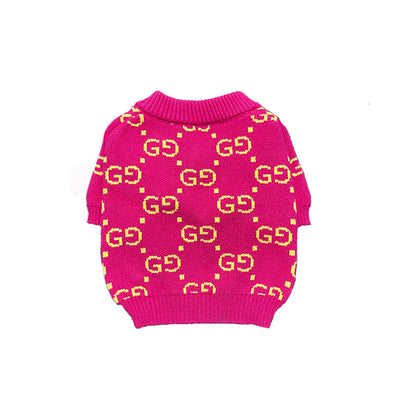 Pawcci Pink V-Neck Sweater