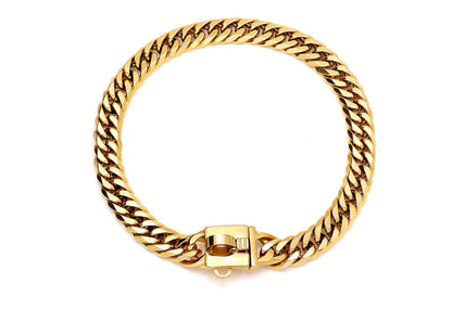 CUBAN LINK GOLD CHAIN COLLAR