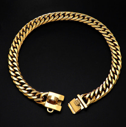 CUBAN LINK GOLD CHAIN COLLAR