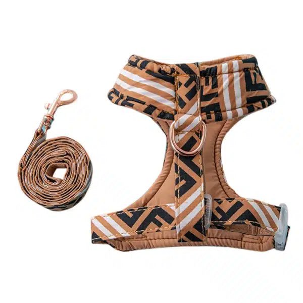 FURDI MONOGRAM HARNESS & LEASH SET