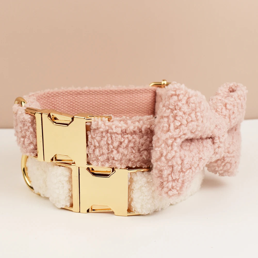 Teddy Bow Collar and Leash Set