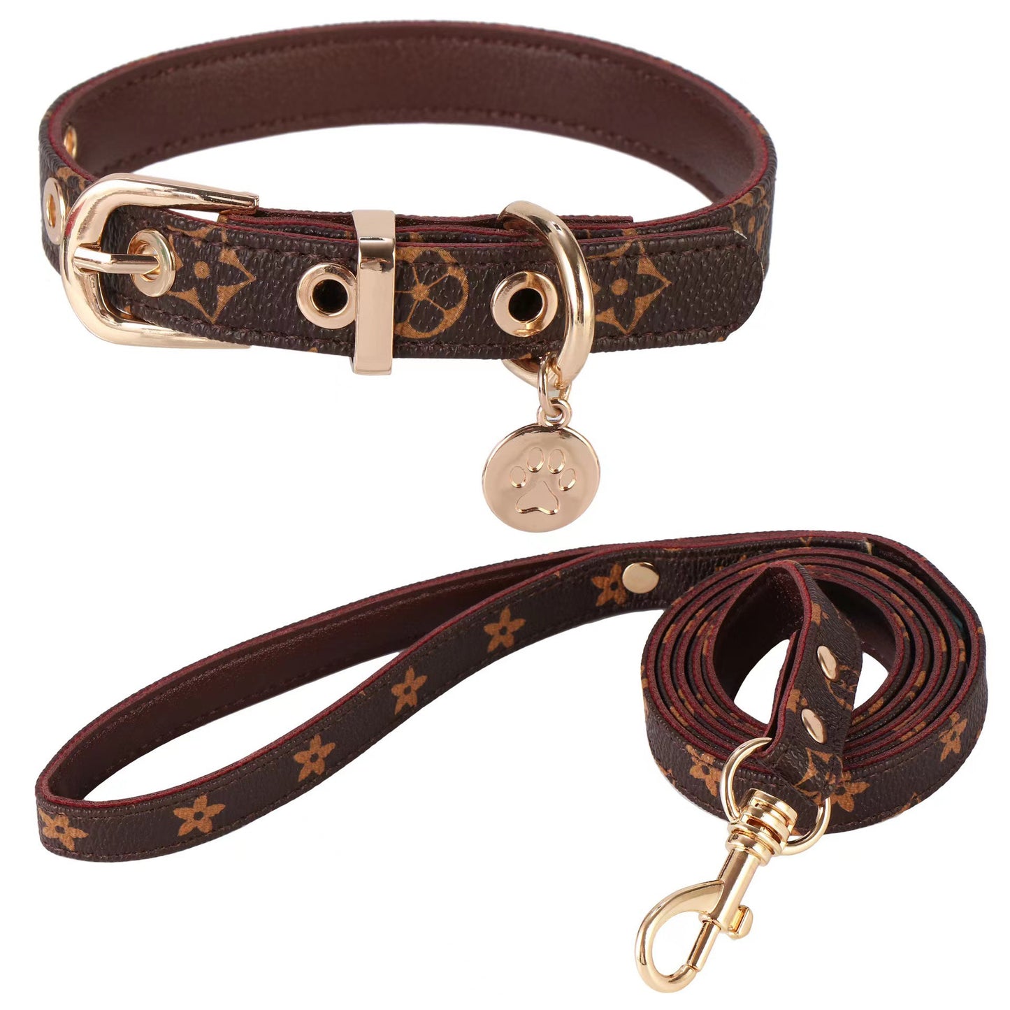 DESIGNER COLLAR & LEASH SET