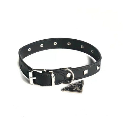 LUXURY BLACK COLLAR & LEASH SET