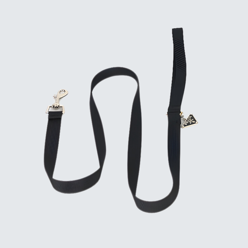 LUXURY BLACK COLLAR & LEASH SET