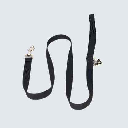 LUXURY BLACK COLLAR & LEASH SET